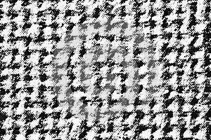 Close-Up of Houndstooth Halftone Pattern in Black and White