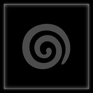 Minimalist Black Background with Linear Borders photo