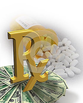 High Cost of Medicine money pills
