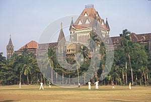 High Court and Cricket, Mumbai, India photo