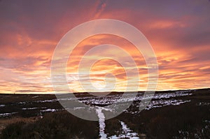 High Crag path sunset