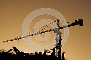 High Crane at sunset.