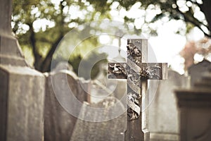 High Cross of the scriptures and cathedral GLASNEVIN CEMETERY . DUBLIN. IRELAND