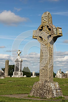 High Cross of the scriptures. Clonmacnoise. Ireland