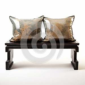 High Definition Console Tables Cushions On White Background