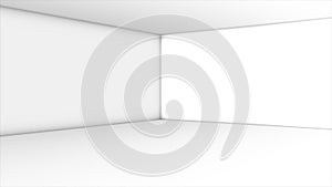 High definition empty white room
