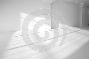 High definition empty white room