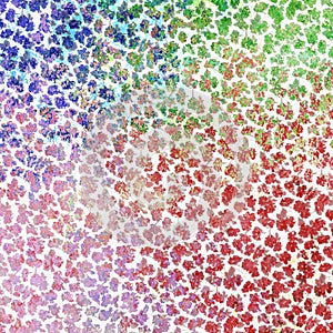 High definition floral watercolor repeat isolated on creative texture surface
