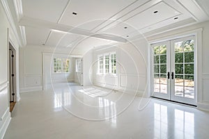 High definition empty white room