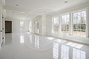 High definition empty white room