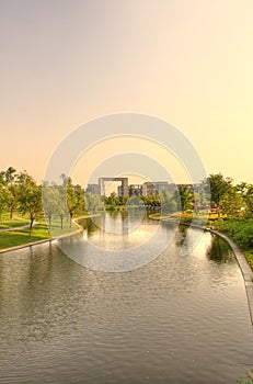 High Definition Range Photograph of a Lake