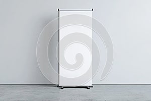 Blank Roll-Up Banner Mockup