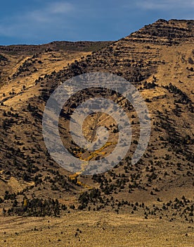 High desert mountains in Oregon