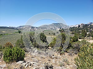 High desert plain landscape country