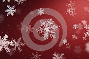 Christmas Snowflake Gradient Illustration 8K