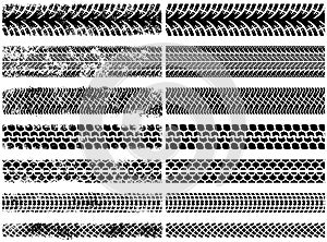 High Detail Grunge Tire Tracks set