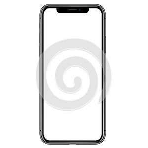 High detail phone front side vector drawing eps10 format isolated on white background