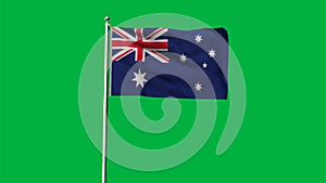 High detailed flag of Australia. National Australia flag. Oceania. 3D illustration