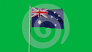 High detailed flag of Australia. National Australia flag. Oceania. 3D illustration