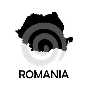 High detailed vector map - Romania