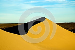 High dunes in Patagonia.