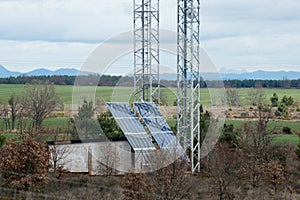 High Efficiency sunpower solar panel for home system electricity, spain countryside