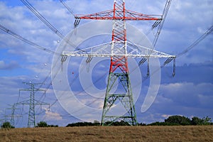 High electricity pylons