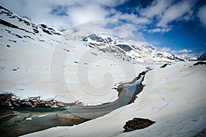 High Elevation View from the Bernina Express