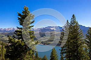 High-elevation view of the Colorado Rockies in spring