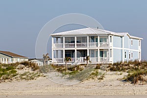 High end beach vacation rental home on the sand dunes