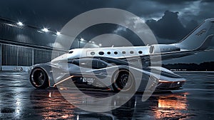 High-End Luxury Car Showroom with Luxury Sedans photo