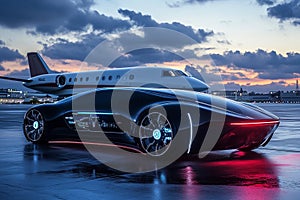 High-End Luxury Car Showroom with Luxury Sedans photo