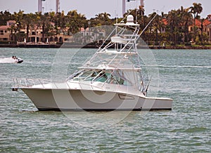 High End Sport Fishing Boat With Flying Bridge