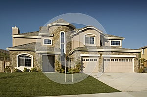 High end tract semi custom home photo