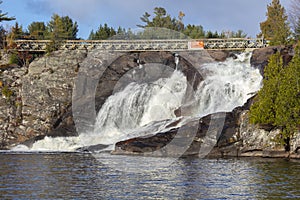 High Falls of Bracebridge, in Autumn photo