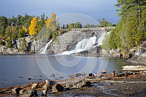 High Falls of Bracebridge, in Autumn photo