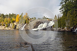 High Falls of Bracebridge, in Autumn photo