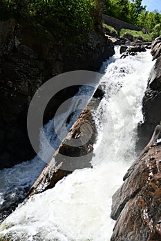 High Falls Gorge in Wilmington, New York