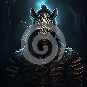 High Fantasy Zebra Art Inspired By Darkest Dungeon