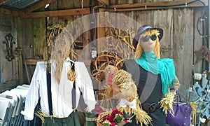 High Fashion Scarecrows