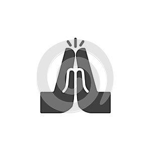 High five hands vector icon