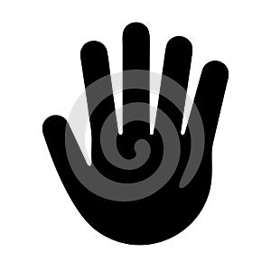 High five icon isolated on white background from teamwork collection.