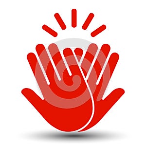 High Five Icon - vector