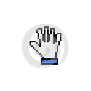 High fives pixel icon vector design