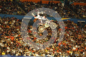 High Flying Dirt Bike Rider