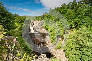 High Force Waterfall in summer