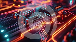 High Frequency Amplifier Circuit with NPN Transistor on PCB