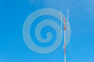 High frequency Folded Dipole antenna tower for amateur radio