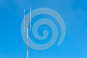 High frequency Folded Dipole antenna tower for amateur radio