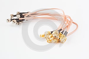 High-frequency ipx to sma female cable connector with gold plated pins